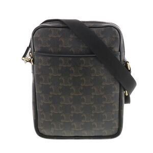 Celine Triomphe Vertical Messenger Bag Shoulder Brown